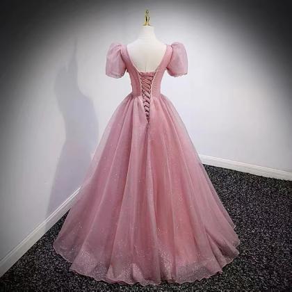 Pink Evening Dress, Temperament ,luxury Party..