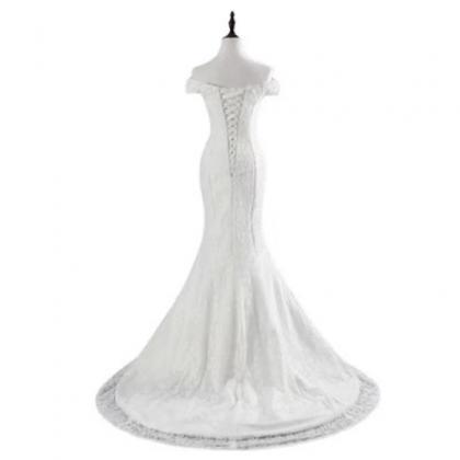Mermaid Wedding Dress, , Fairy Bridal Dress, Lace..