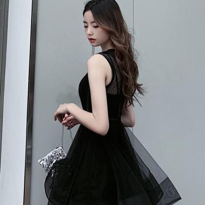 Little Black Dress, Sexy Bouffant Dress,sleeveless..