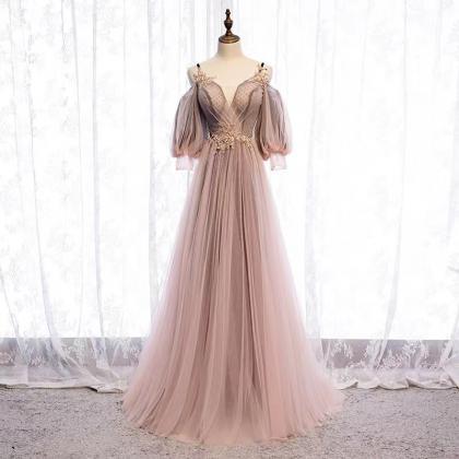 Fairy Prom Dress, Pink Birthday Dress,spagahetti..