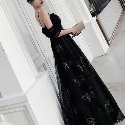 Sexy Black Dress, Off Shoulder Evening..