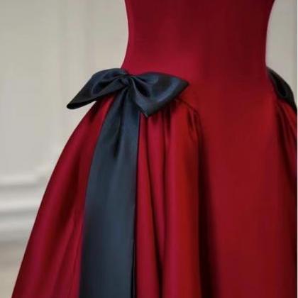 Red Party Dress, Off Shoulder Prom Dress, Cute..