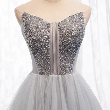 Strapless Prom Dress,elegant Party Dress,stylish..