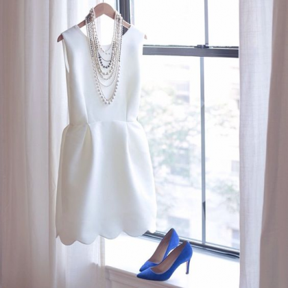 White Prom Dress,mini Prom Dress,fashion Homecomig..