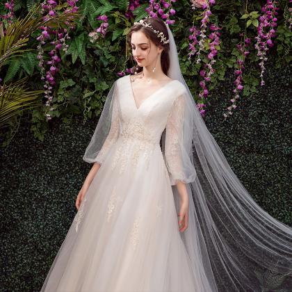 Light Wedding Dress, Fairy Wedding Dress, Bridal..