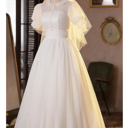 White Prom Dress,princess Bridal Dress,stylish..