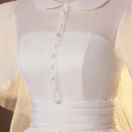White Prom Dress,princess Bridal Dress,stylish..