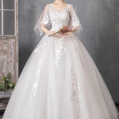 Floor Length Wedding Dress, Bridal Dress, Fairy..