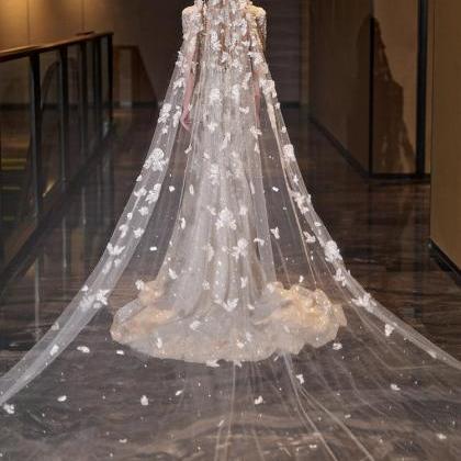 Tulle Wedding Dress, Luxury Princess Dress,..