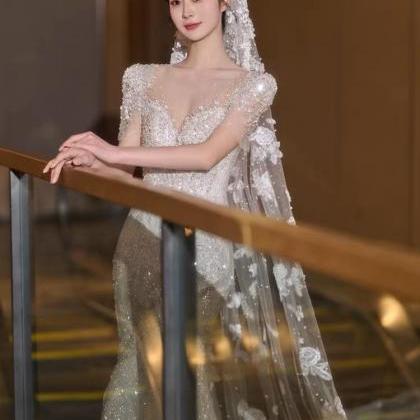 Tulle Wedding Dress, Luxury Princess Dress,..