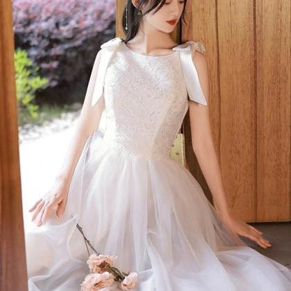 Sleeveless Wedding Dress, Bride Wedding Dress,..