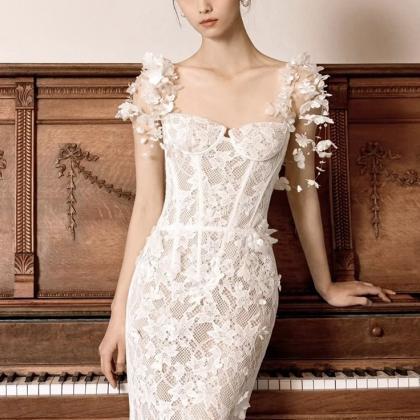 Cap Sleeve Bridal Dress, Lace Wedding Dress, Luxury Wedding Dress ...