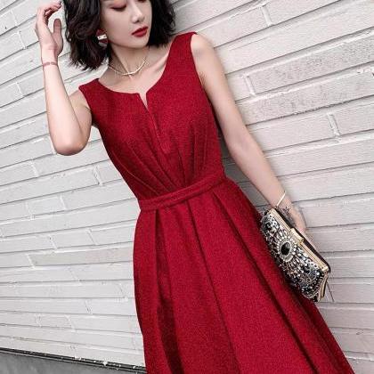 Red Bridal Birthday Party Dress, Socialite Red..