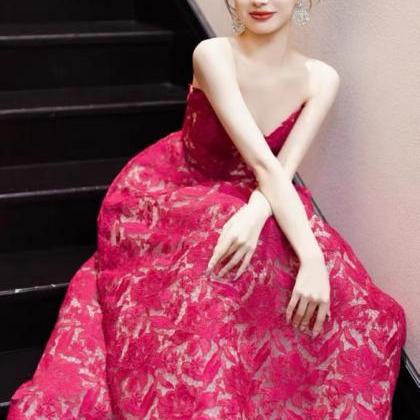 Stylish Party Dress, Rose Red Homecoming..