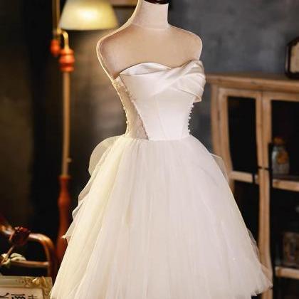 Strapless Prom Dress,chic Evening Dress,sweet..