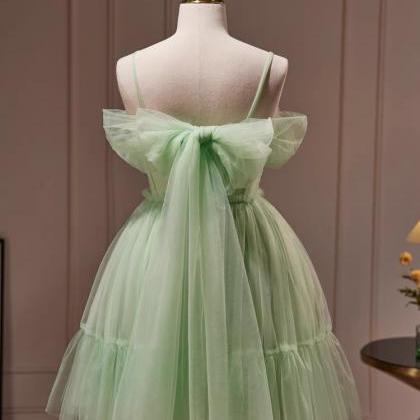 Green Prom Dress,chic Evening Dress,sweet Brithday..