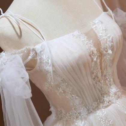 White Prom Dress,chic Evening Dress,sweet Brithday..