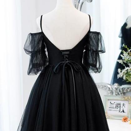 Black Prom Dress,chic Evening Dress,sweet Brithday..