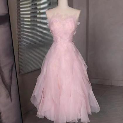Strapless Prom Dress,sweet Wedding Dress,unique..