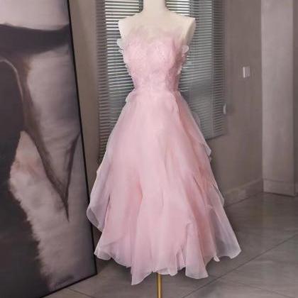 Strapless Prom Dress,sweet Wedding Dress,unique..
