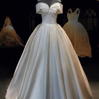 Simple Wedding Dress, Elegant Wedding Dress, Off..
