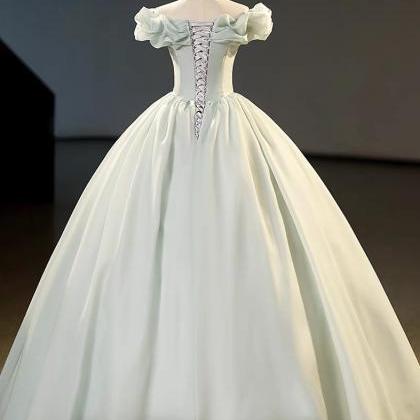 Light Green Bridal Gown, Senior Wedding Dress,..