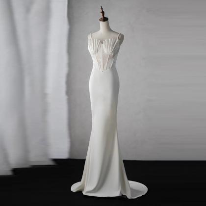 Spaghetti Strap Wedding Dress,sexy Wedding Dress,..
