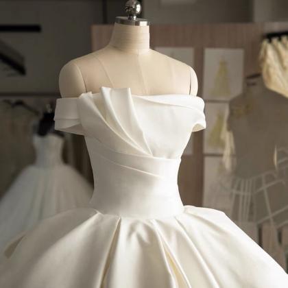 Luxury Wedding Dress, Saitn Bridal Dress, Classy..