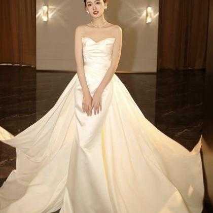 Sexy Bridal Wedding Dress, Strapless Light Wedding..