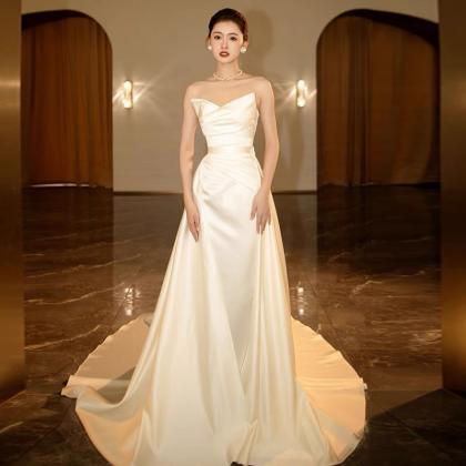 Sexy Bridal Wedding Dress, Strapless Light Wedding..