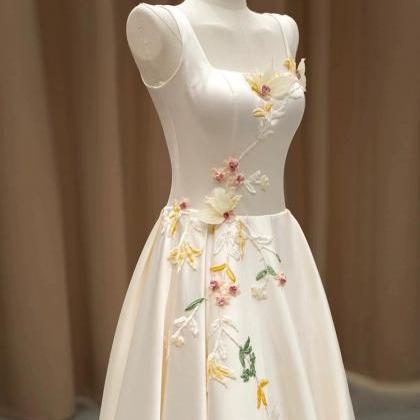 Spaghetti Strap Wedding Dress, Chic Bridal..