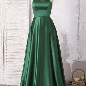 Spaghetti Strap Party Dress,green Prom Dress,sexy..