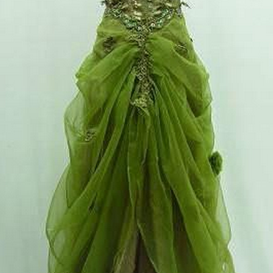 Green Chiffon Prom Dress,sexy Spaghetti Straps..
