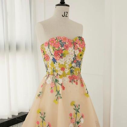 Modern Fashion Dress , Unique Floral Party Chic..