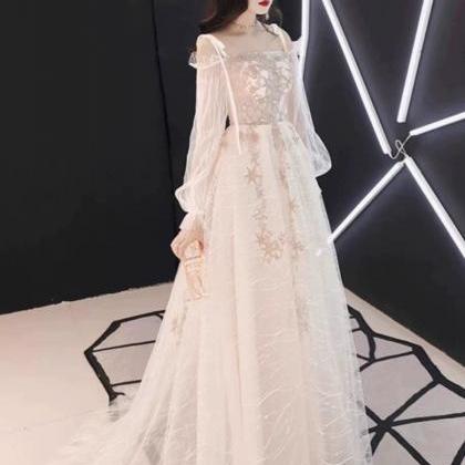 Long Sleeve Party Dress Pretty Prom Dress With..