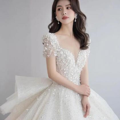 Sleeveless Elegant Sequined V neck Backless Cocktail Evening Dress Bridesmaid Dress Short main image 0