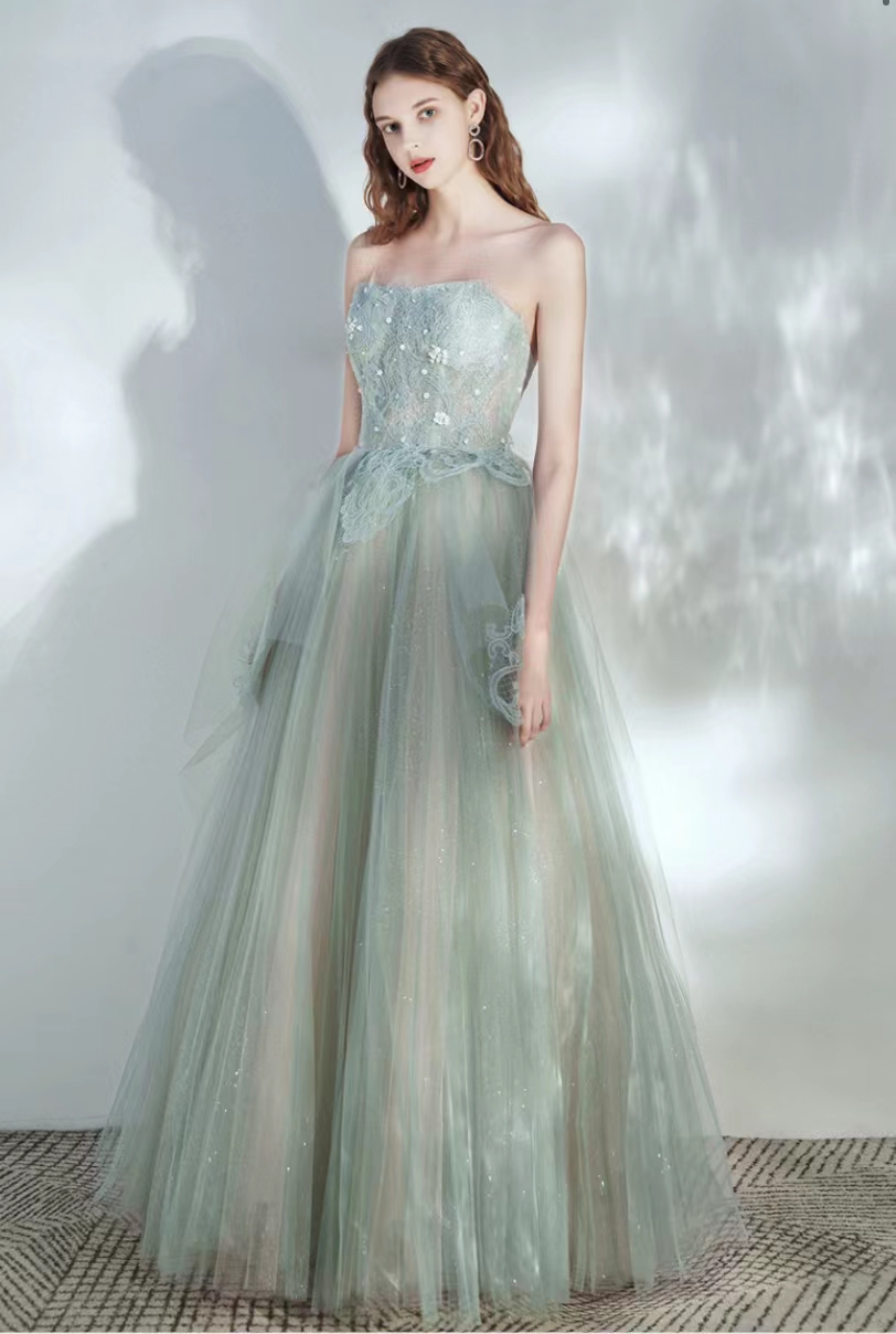 Fairy Bridal Dress, Strapless Wedding Dress ,fresh Prom Dress,handmade Fairy Bridal Dress, Strapless Wedding Dress ,fresh Prom Dress,handmade
