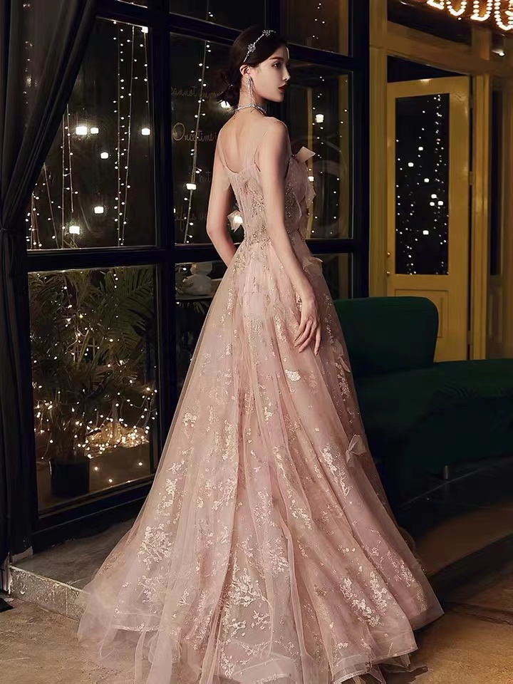 rose gold sequin strapless dress Gold strapless dress M main image 1