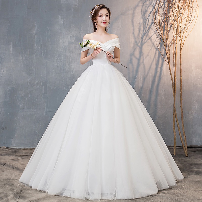 Princess Bridal Dress, Light Simple Atmospheric Wedding Dress, Cap Sleeve  Ball Gown Wedding Dress,ha on Luulla