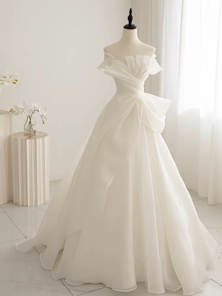 Strapless Bridal Dress,white Wedding Dress,tulle Bridal Dress,fairy Wedding Dress,handmade
