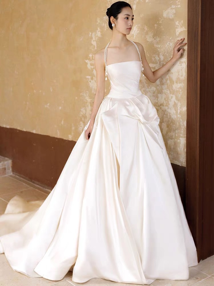 Spaghetti Strap Wedding Dress,sexy Wedding Dress, Elegant Bridal Dress,sexy Mermaid Dress,custom Made
