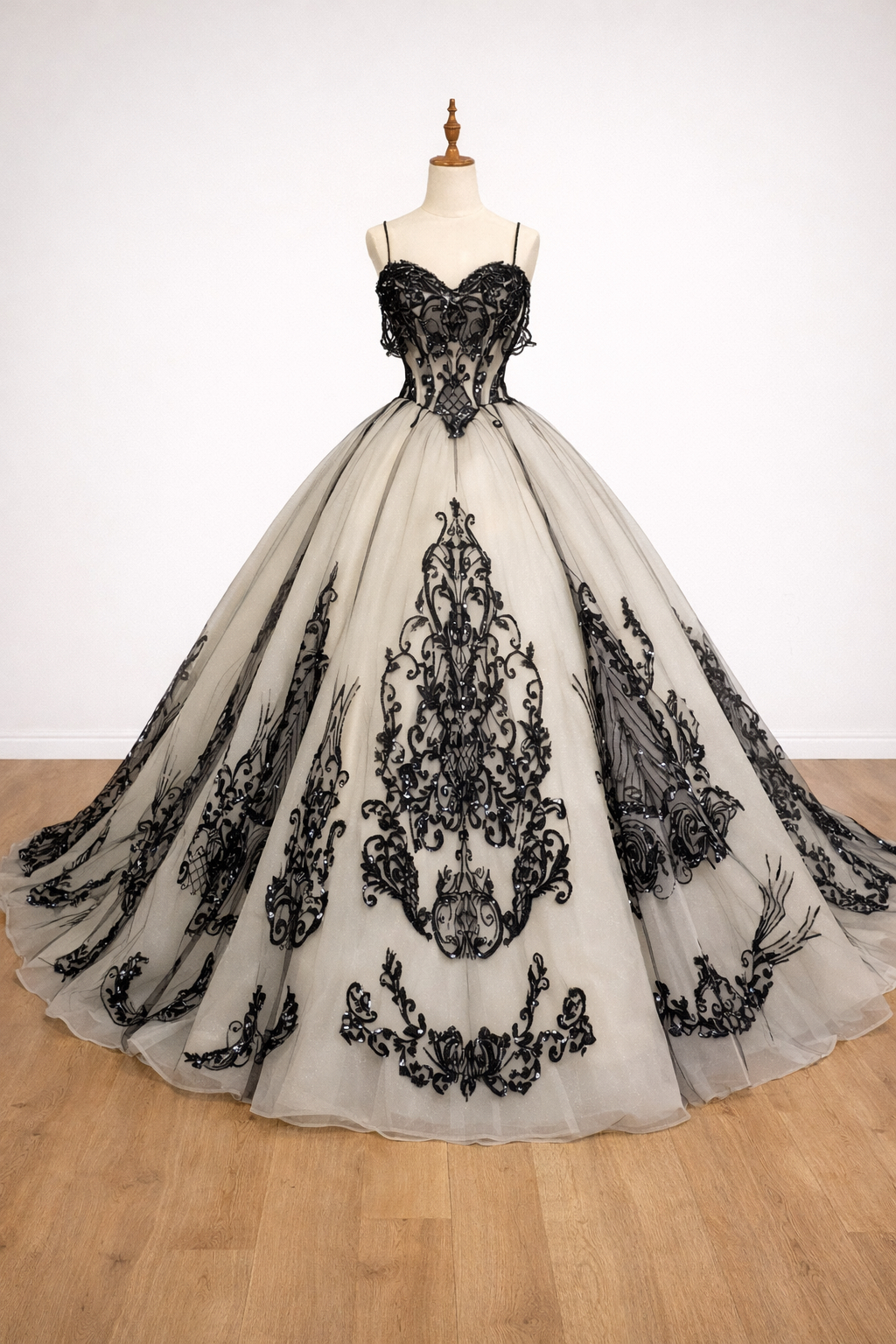 black dinner dresses Tojhà Octavia Dress - Black/Champagne Beige