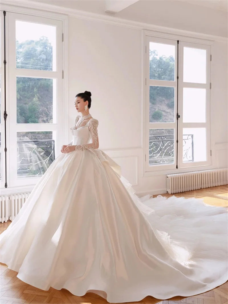 sachin and babi light blue dress Elegant White Tiered Maxi Gown with Stylish Three quaters Sleeves and  Matching Belt main image 1
