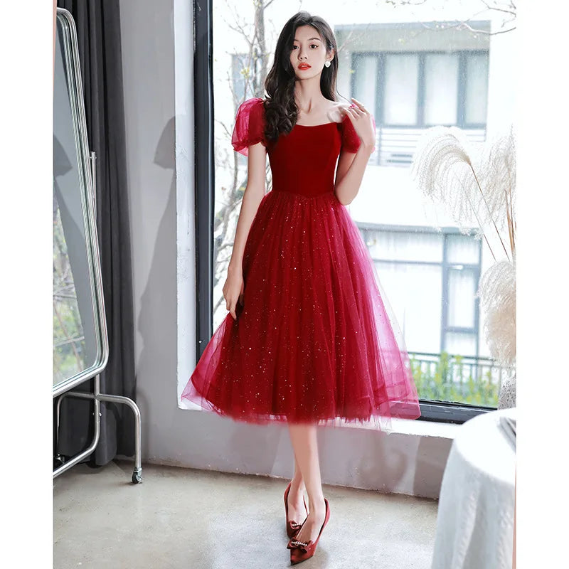 Retro tulle midi dress discount