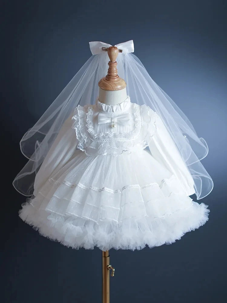 open lace back dress Christening Gown - Princess Nicole  Pandora Designs