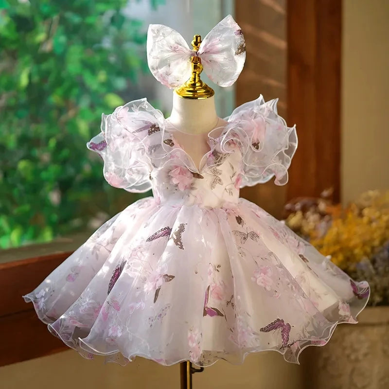 Lovely Baby Girls Floral Party Dress Set