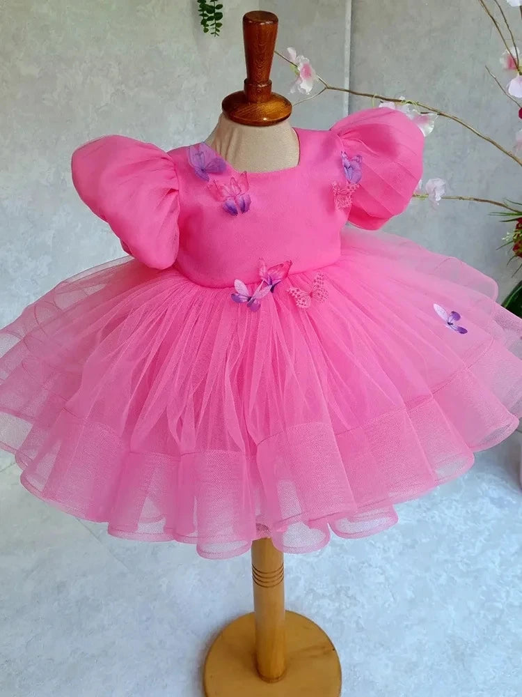 Pink Butterfly Princess Dress For Toddler Girls on Luulla