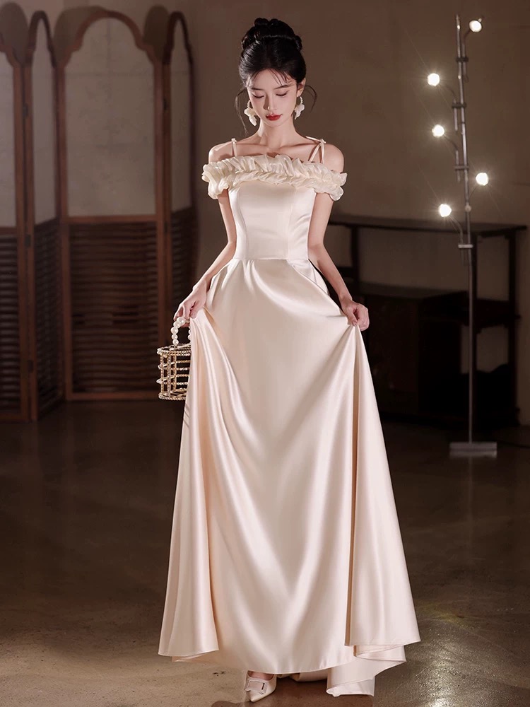 Champagne cocktail dress for wedding best sale