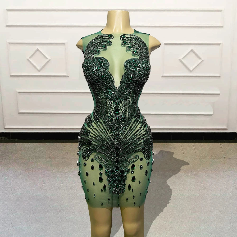 green mesh bodycon dress ASHORE Shop Green Mesh Patchwork Hollow Out Long Sleeve Sheer Maxi Bodycon Dress Women Sexy See Through Flare Sleeve Party Club Outfits