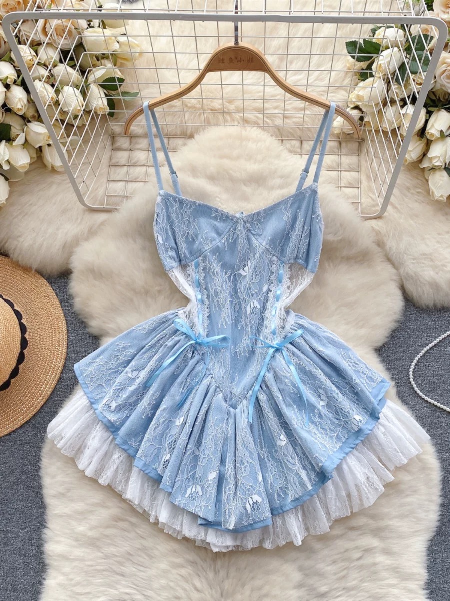 chinese dress ladies Colors 3347 Short Ruffle Sequin Lace Dress Homecoming Formal Puff Sleeve Formal Gown 10 / Red